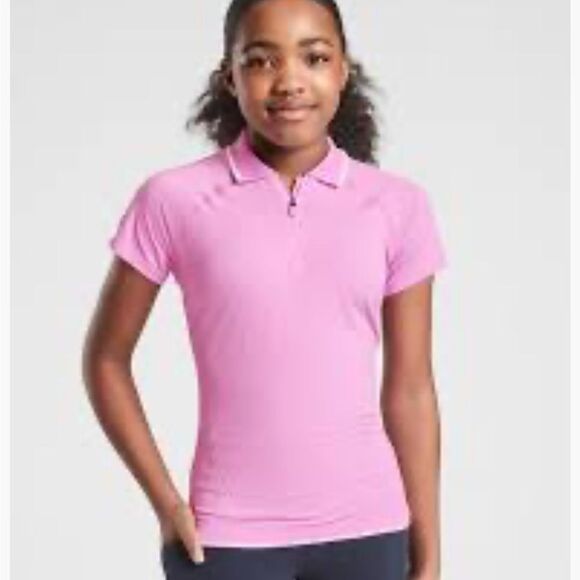 Athleta Girl Power Up Polo Size large 12 - Picture 1 of 4
